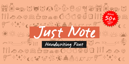 Just Note Font Poster 1