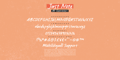 Just Note Font Poster 11
