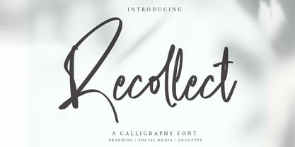 Recollect Font Poster 1