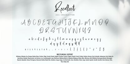 Recollect Font Poster 7