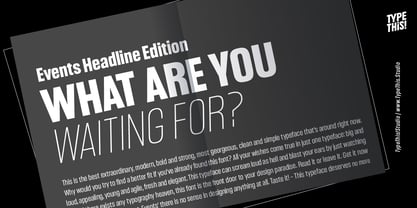 Headlines Core Edition Font Poster 3