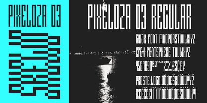Pixeloza 03 Font Poster 4