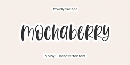 Mochaberry Font Poster 1
