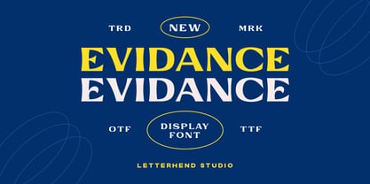 Evidance Font Poster 11