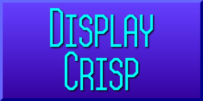 Display Crisp Font Poster 1