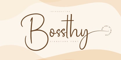 Bossthy Font Poster 1