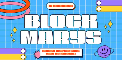 Block Marys Font Poster 1