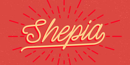 Shepia Script Font Poster 1