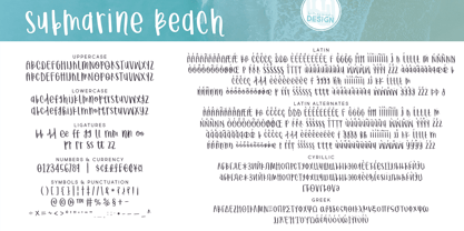 Submarine Beach Font Poster 3