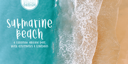 Submarine Beach Font Poster 1