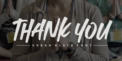 Urban Black Font Poster 6