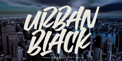 Urban Black Font Poster 1