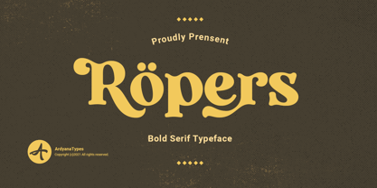 Ropers Font Poster 1