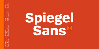 Spiegel Sans Police Poster 1