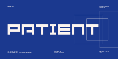 Patient Font Poster 1