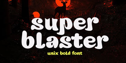 Super Blaster Font Poster 1