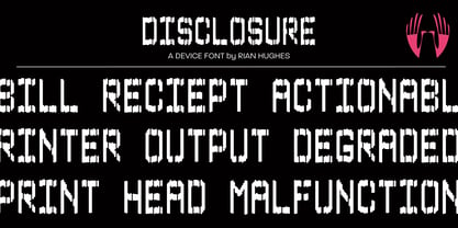 Disclosure Font Poster 1