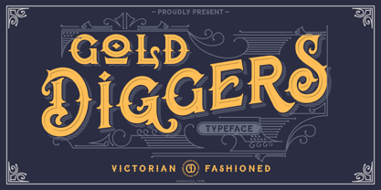 Gold Giggers Font Poster 1