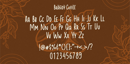 Brandy Coffee Font Poster 10