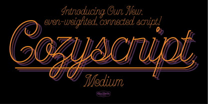 CF Cozyscript Font Poster 1