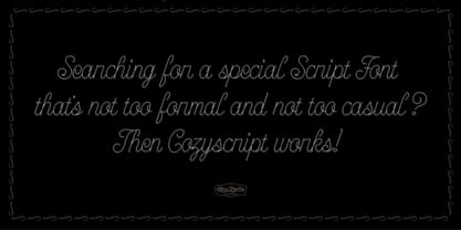 CF Cozyscript Font Poster 8