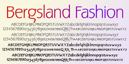 Bergsland Fashion Font Poster 3