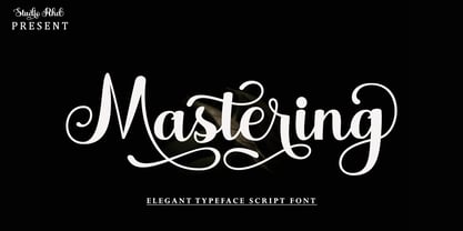 Mastering Font Poster 1