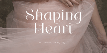 Shaping Heart Font Poster 1