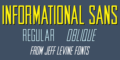 Informational Sans JNL Font Poster 1
