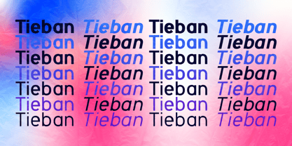 Tieban Font Poster 2