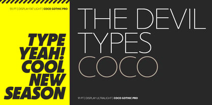 Coco Gothic Pro Font Poster 2