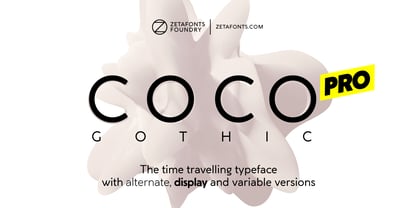Coco Gothic Pro Font Poster 1