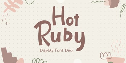Hot Ruby Font Poster 1