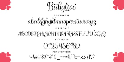 Baby live Font Poster 8
