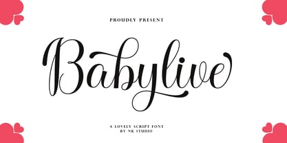 Baby live Font Poster 1