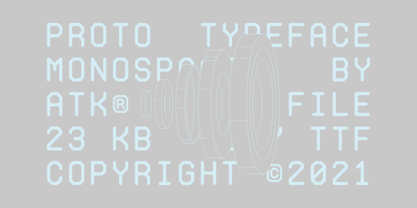 Proto Mono Font Poster 2