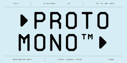 Proto Mono Font Poster 1