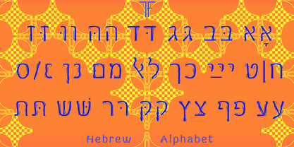 Phone Pro Hebrew Fuente Póster 8