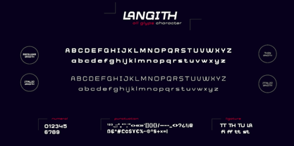 Langith Font Poster 11