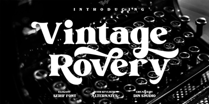Vintage Rovery Font Poster 1