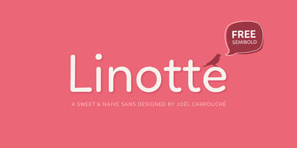 Linotte Font Poster 1