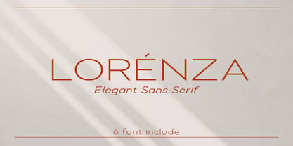 Lorenza Font Poster 1