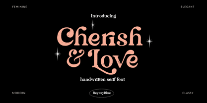 Cherish & Love Font Poster 1