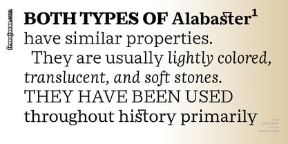 Alabaster Antique FJ Font Poster 7