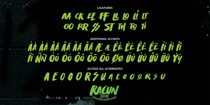 Racun Font Poster 8