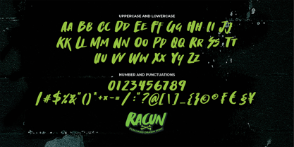 Racun Font Poster 7