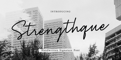 Strengthque Font Poster 1