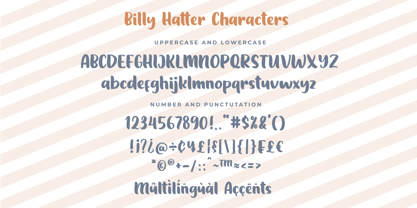Billy Hatter Font Poster 11