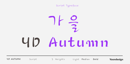 YD Autumn Font Poster 1