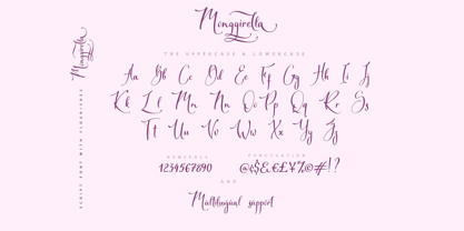Monggirella Cyrillic Font Poster 8